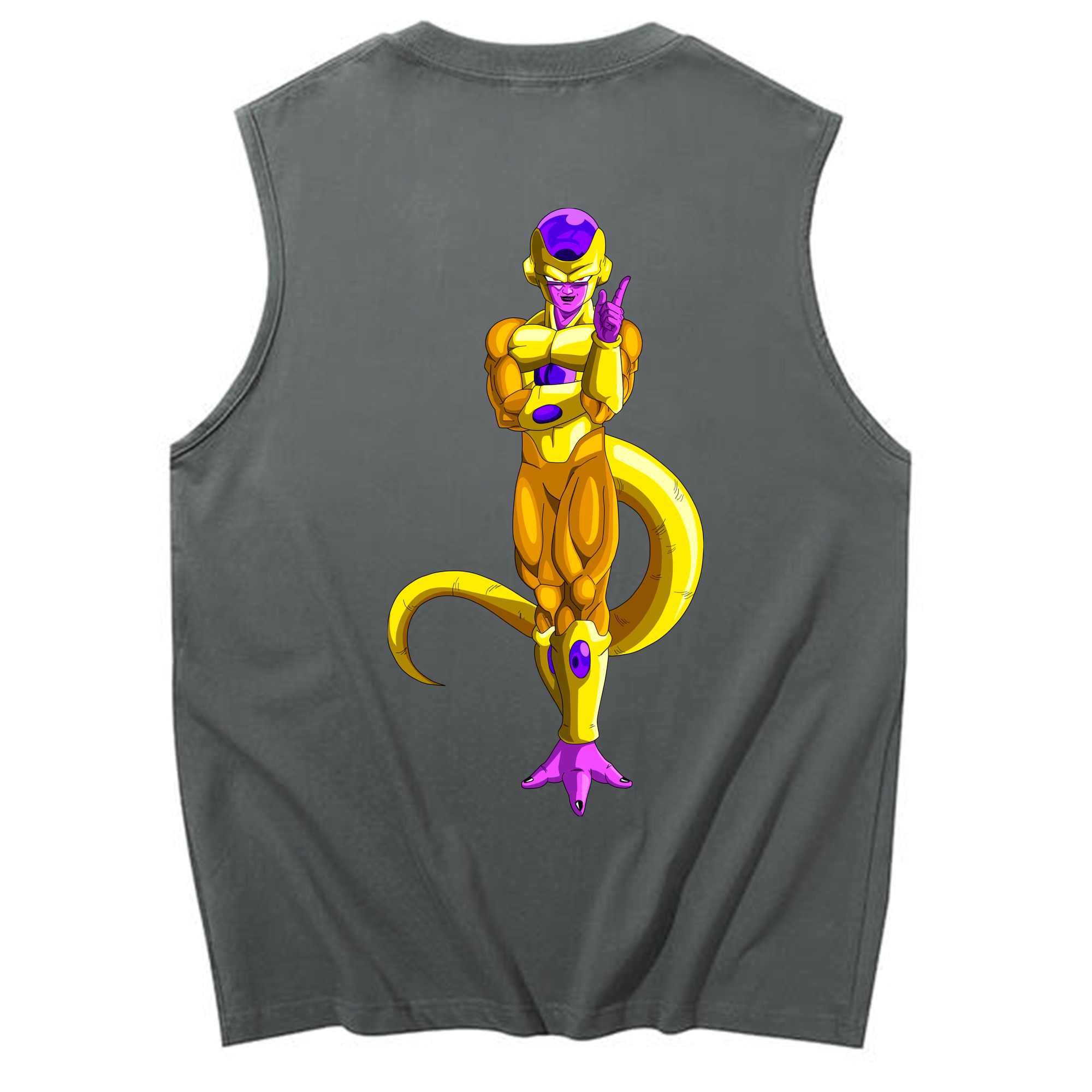 （画像用） ドラゴンボール フリーザ DRAGON BALL Frieza コットン100％タンクトップ（背面プリント）